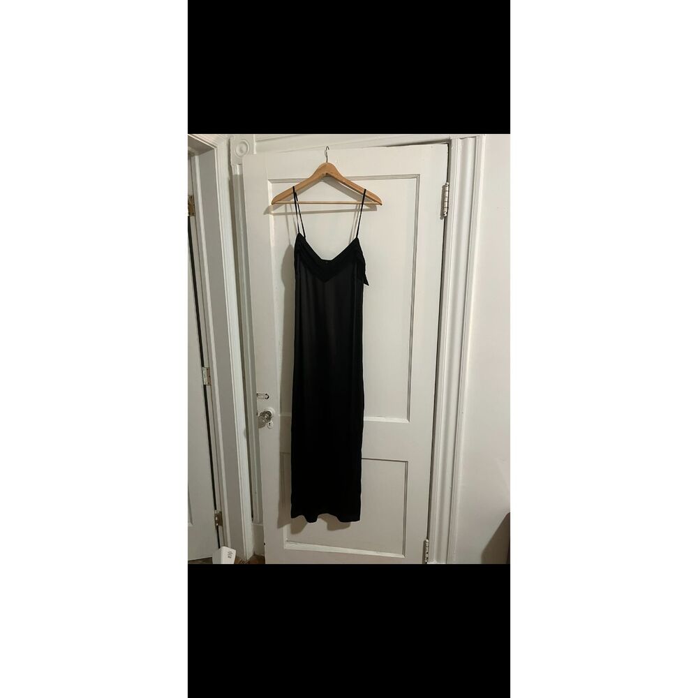 Vintage La Perla Black Silk Maxi Slip Dress